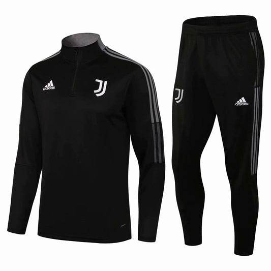 Conjunto Juventus Ziper Curto All Black | Torcedor Shop