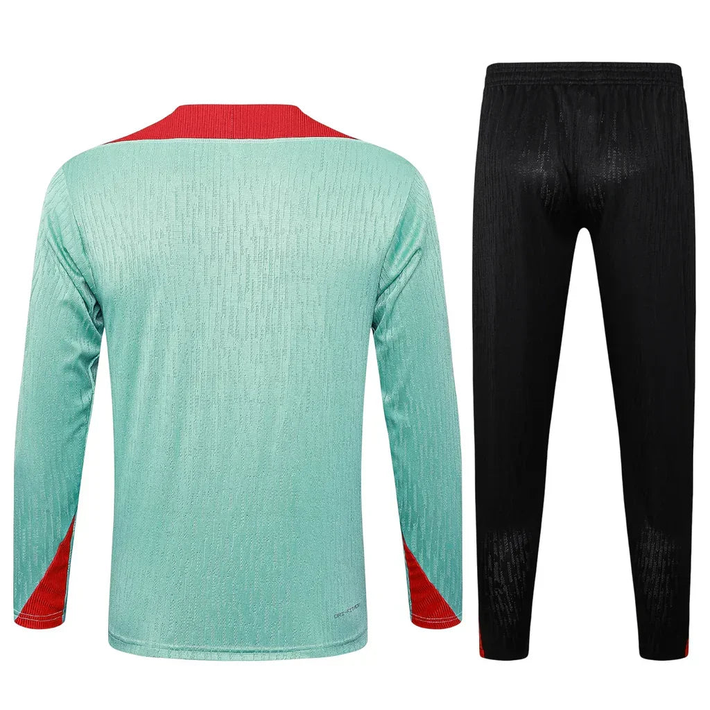 Conjunto Liverpool Zíper Curto Treino Verde Água 2024/25 - foto 2 | Torcedor Shop
