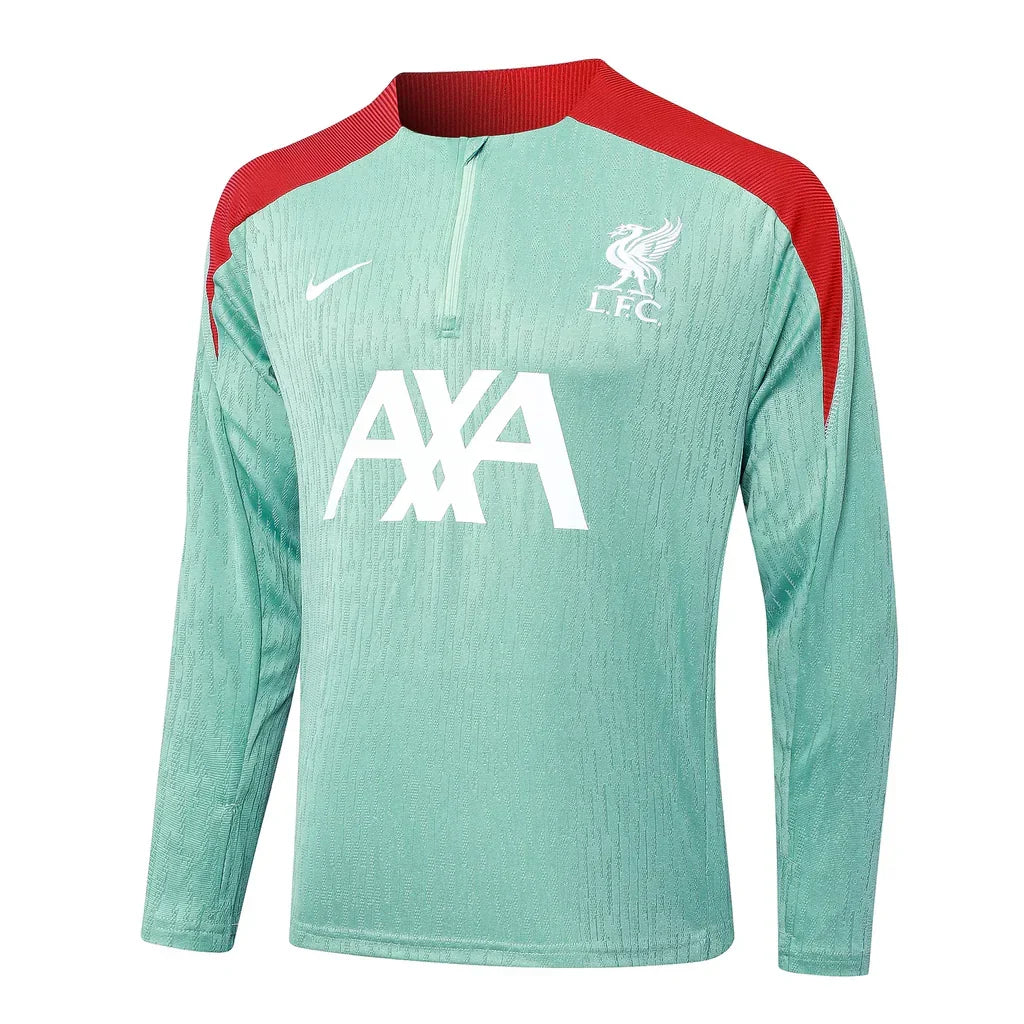 Conjunto Liverpool Zíper Curto Treino Verde Água 2024/25 - foto 3 | Torcedor Shop