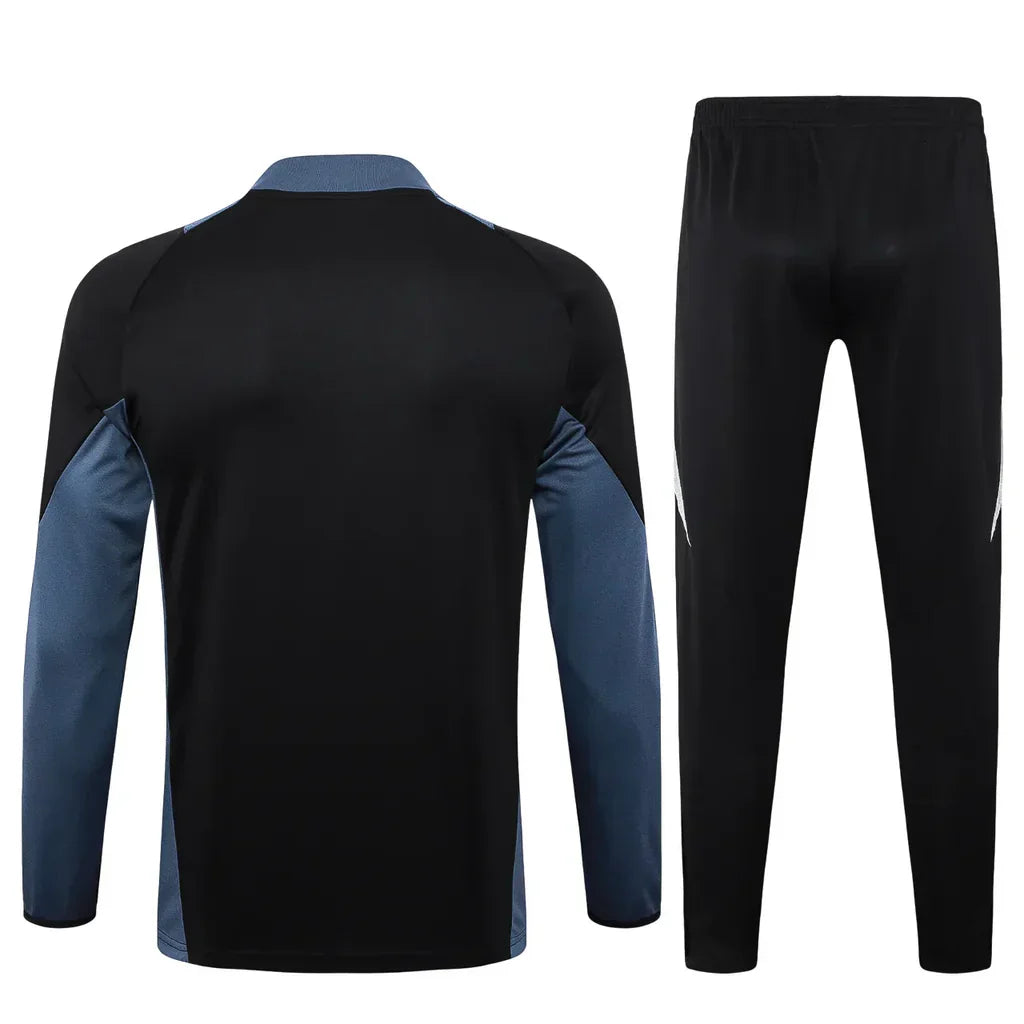 Conjunto Manchester United Zíper Curto Treino Preto 2024/25 - foto 2 | Torcedor Shop