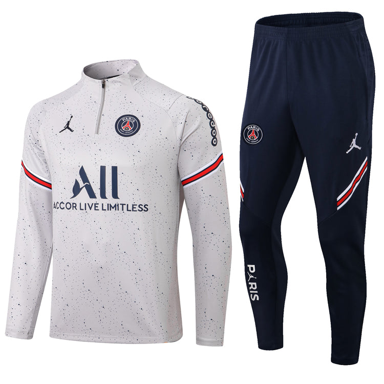 Conjunto PSG Ziper Curto Cinza | Torcedor Shop