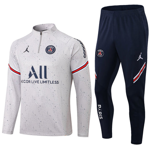 Conjunto PSG Ziper Curto Cinza | Torcedor Shop