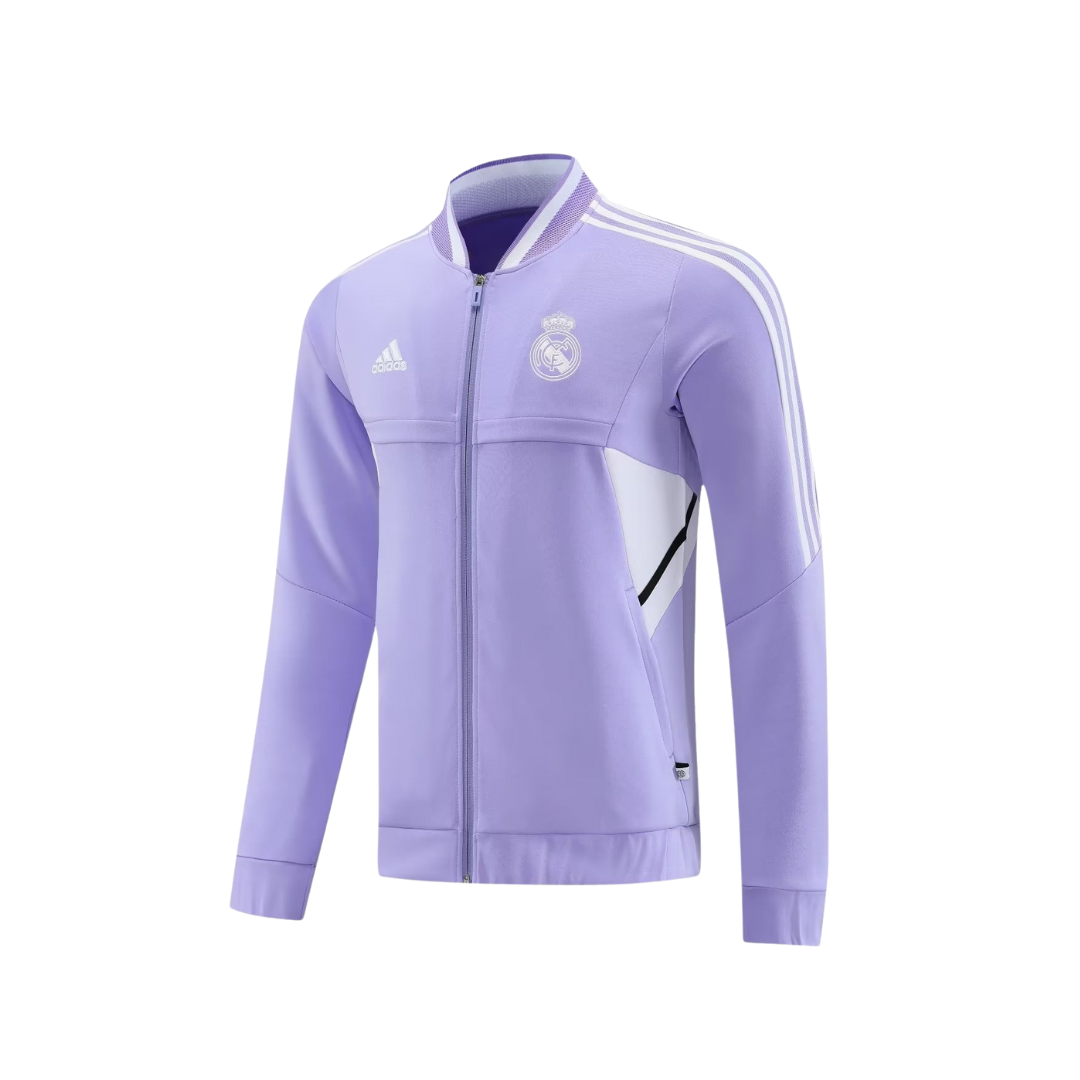 Conjunto Real Madrid Zíper Curto Lilás e Preto - foto 2 | Torcedor Shop