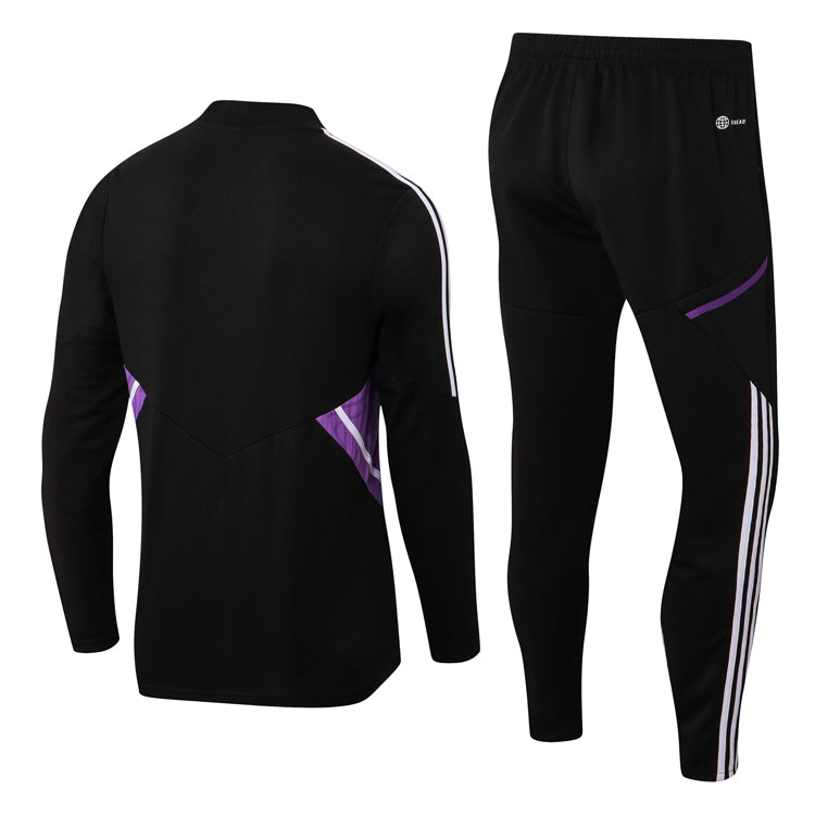 Conjunto Real Madrid Ziper Curto Preto - foto 2 | Torcedor Shop