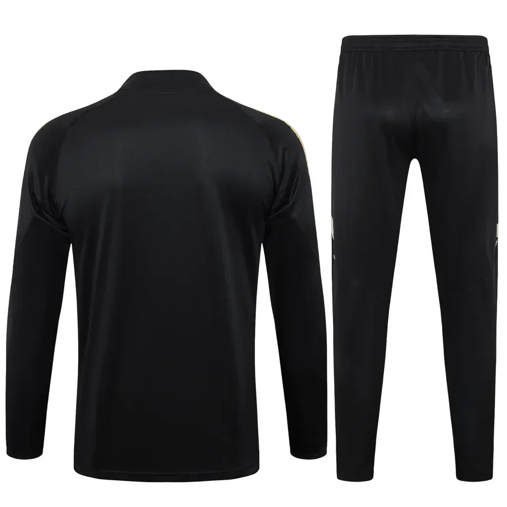 Conjunto Real Madrid Zíper Curto Treino Preto e Dourado - foto 2 | Torcedor Shop