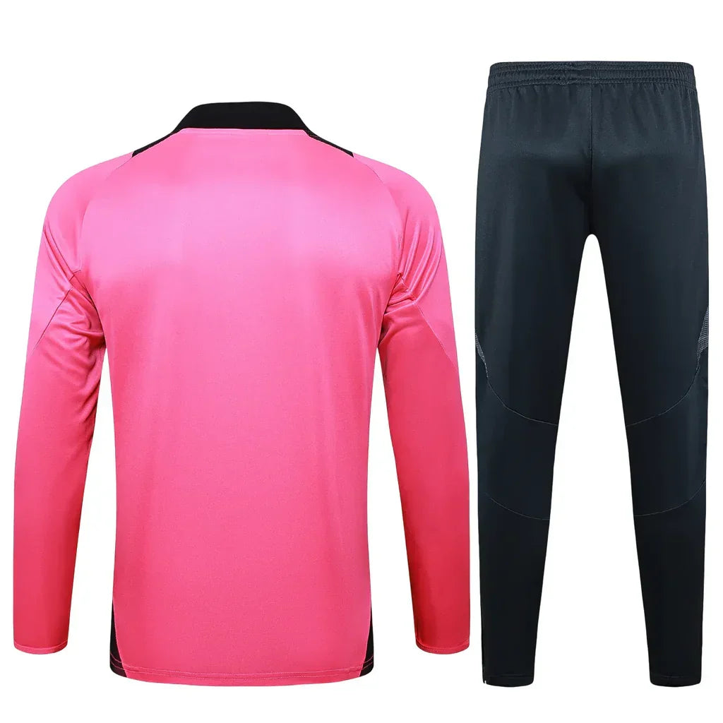 Conjunto Real Madrid Zíper Curto Treino Rosa e Preto - foto 2 | Torcedor Shop
