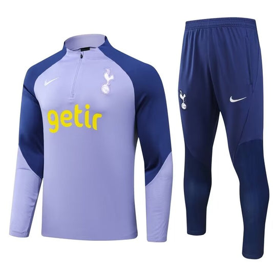 Conjunto Tottenham Ziper Curto Treino Lilás | Torcedor Shop