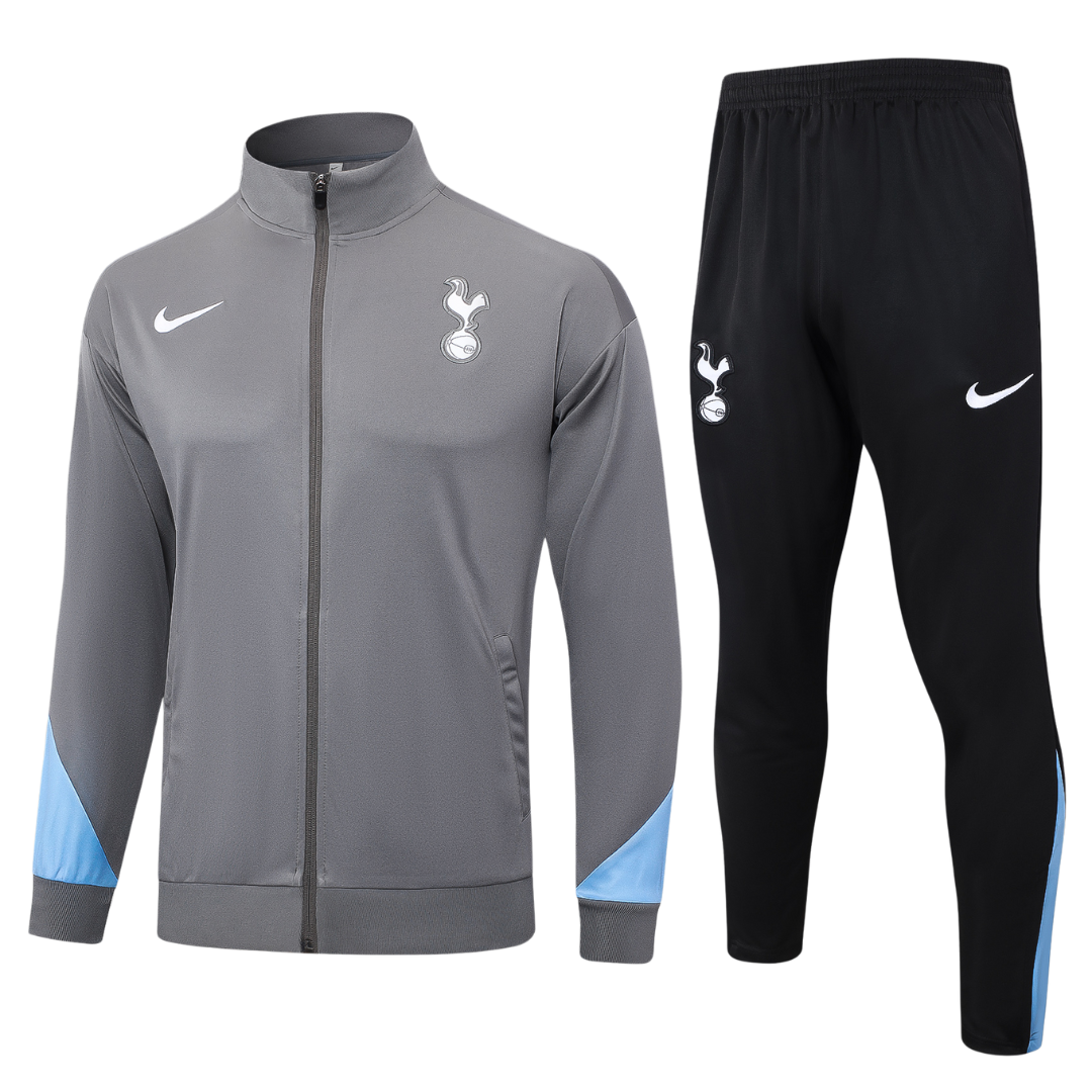 Conjunto Tottenham Ziper Longo Cinza | Torcedor Shop