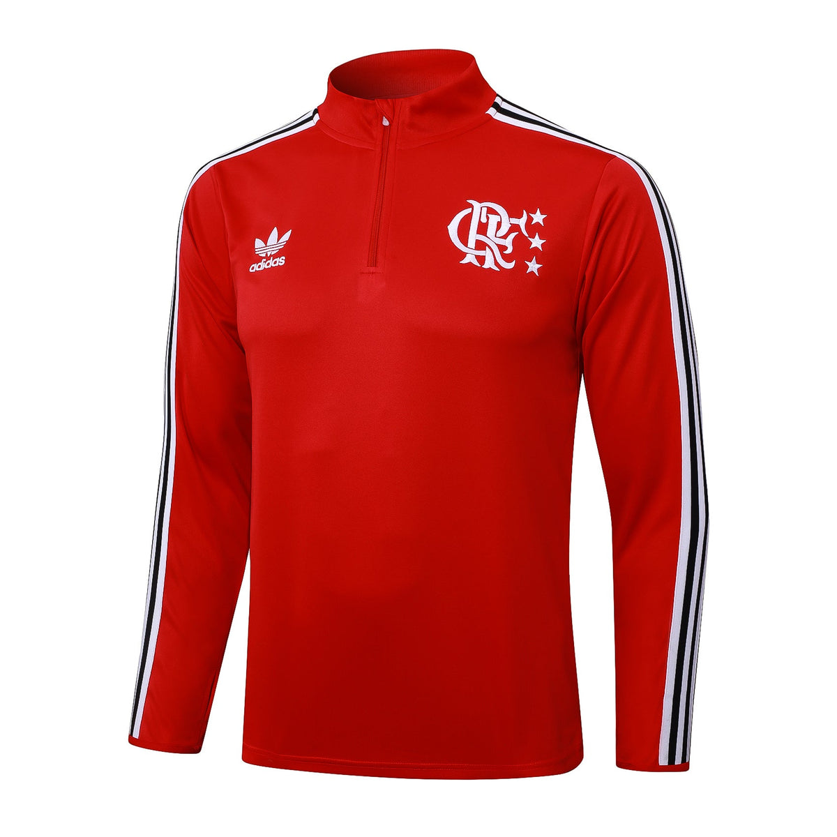 Conjunto Zíper Curto Flamengo Vermelho e Preto - foto 3 | Torcedor Shop
