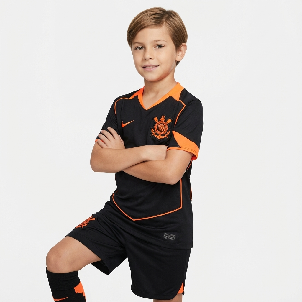 Conjunto Infantil Masculino Corinthians 2025/26 III