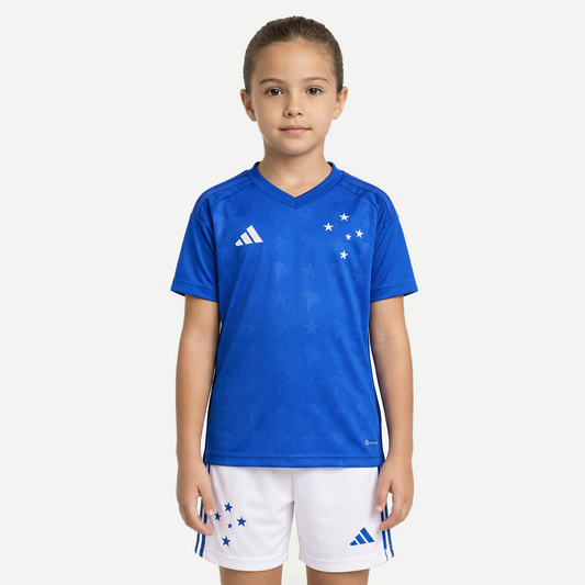 Conjunto Feminino Infantil Cruzeiro 2026/27 I