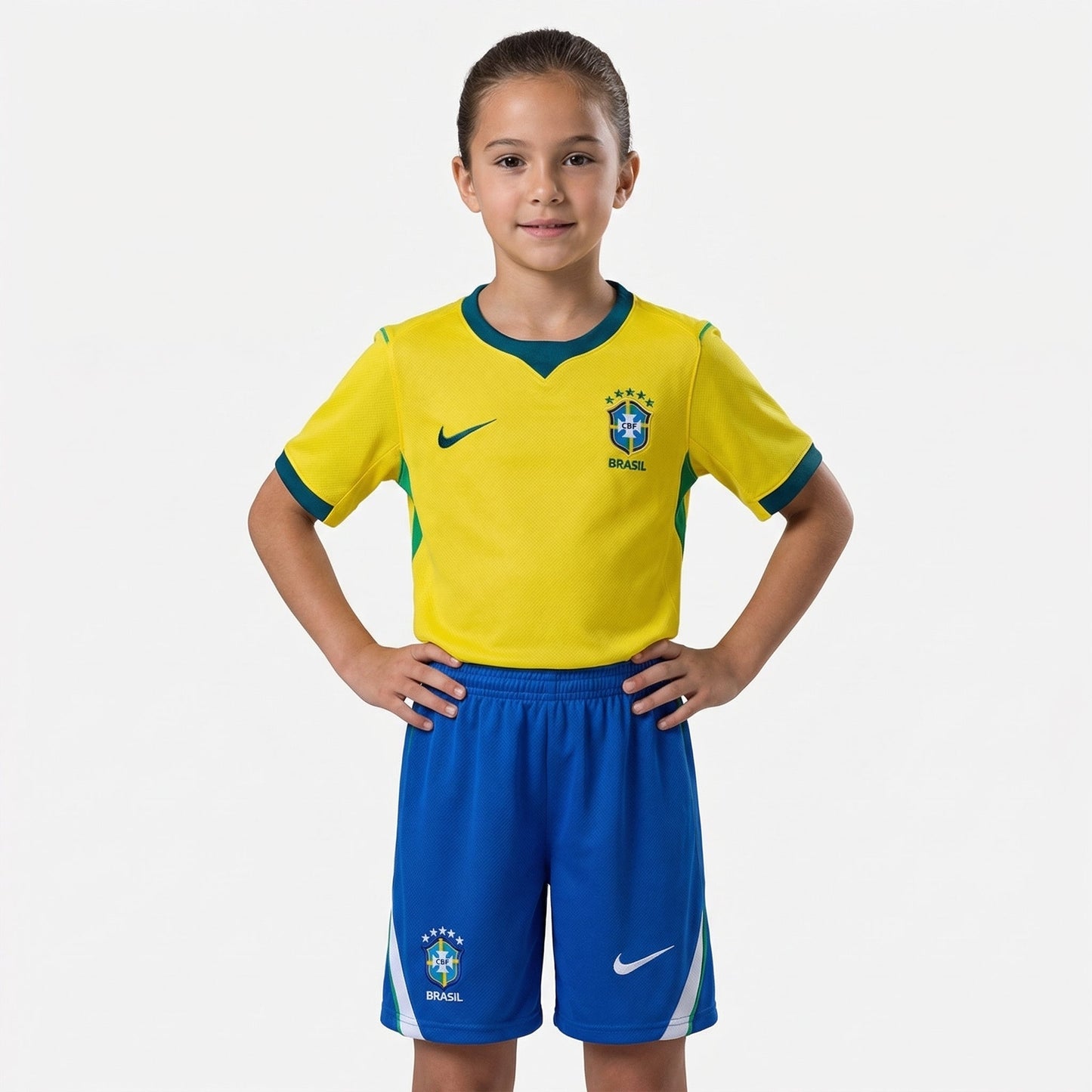 Conjunto Infantil Brasil Feminino 2026/2027 I