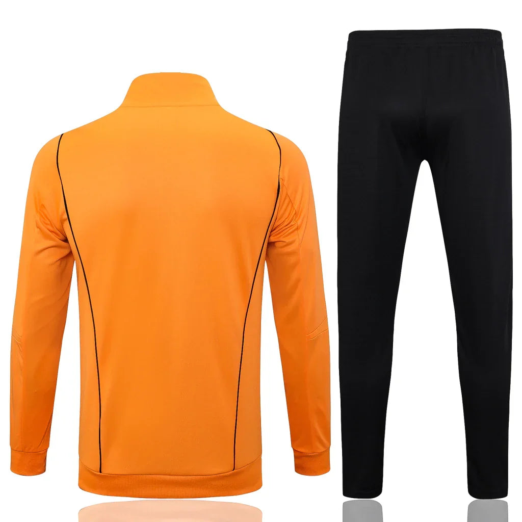 Conjunto Internacional Zíper Longo 2023/24 - Laranja