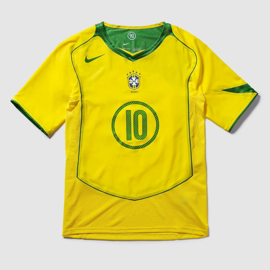 Camisa Brasil Reedição Total 90 Ronaldinho Masculina