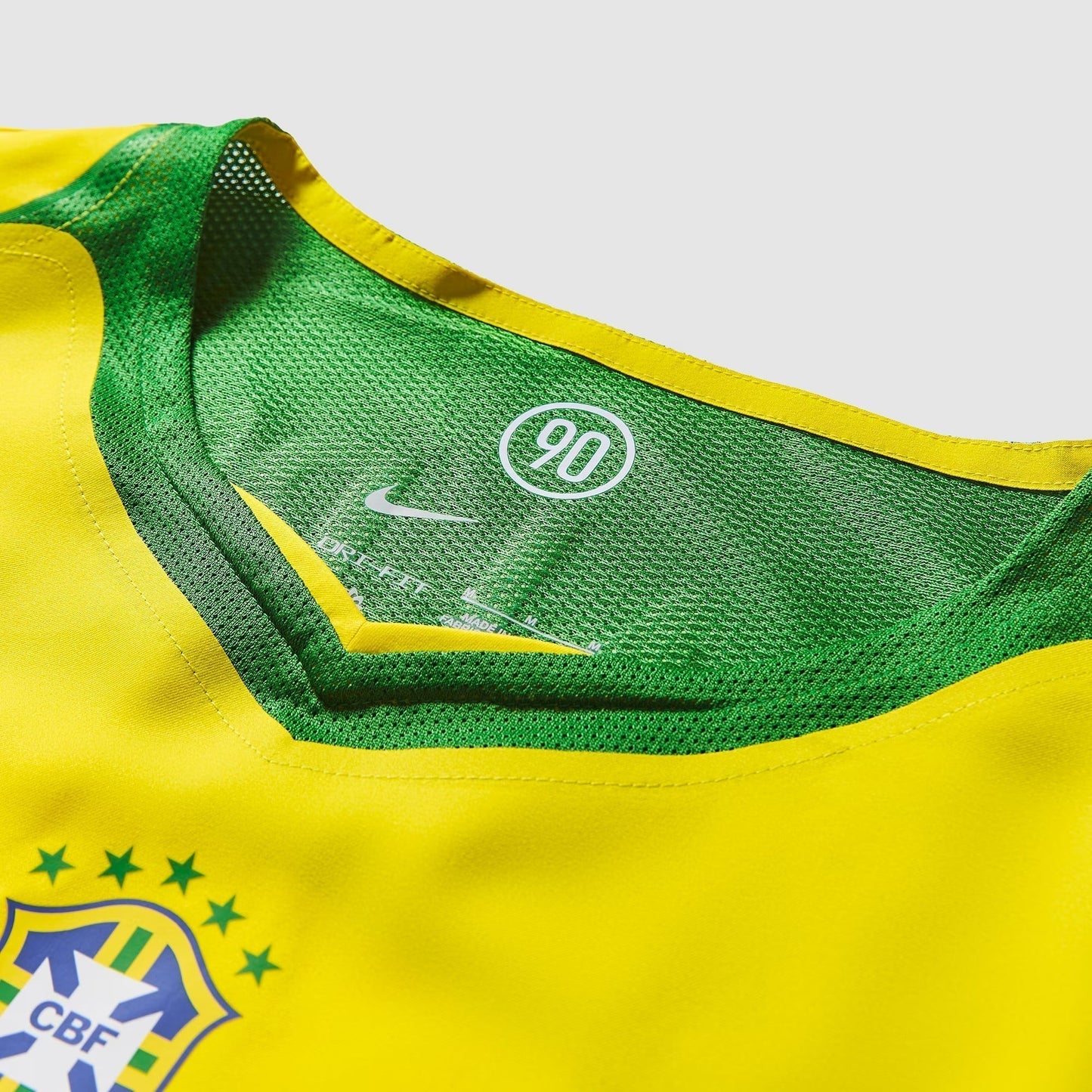 Camisa Brasil Reedição Total 90 Ronaldinho Masculina