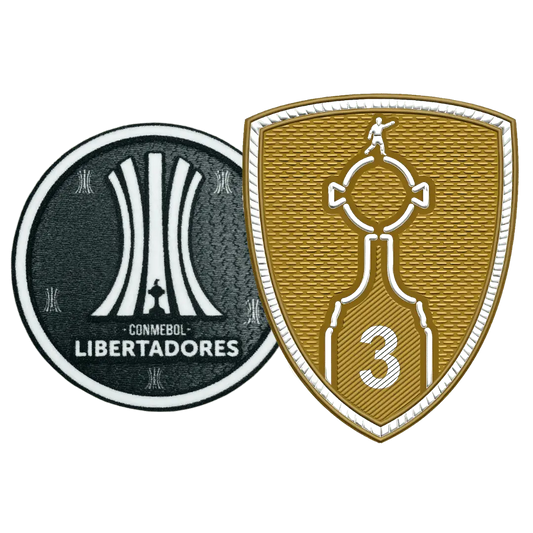 Patches Libertadores 3 Troféus | Torcedor Shop